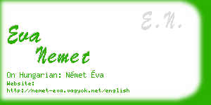 eva nemet business card